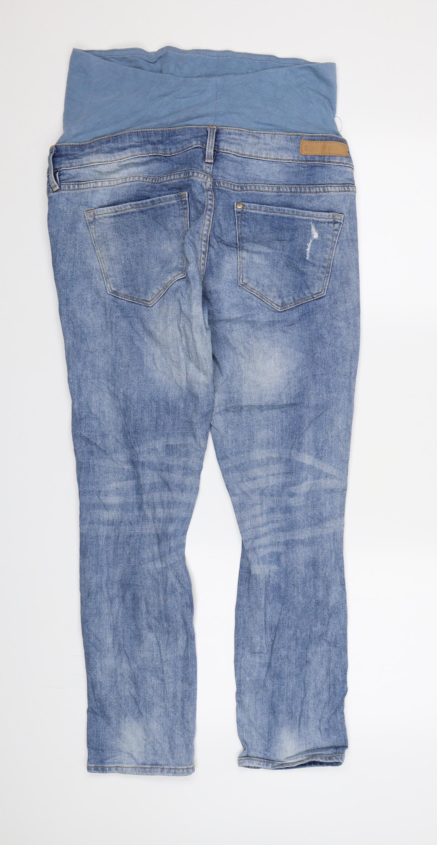 &DENIM Womens Blue  Denim Straight Jeans Size 10 L26 in