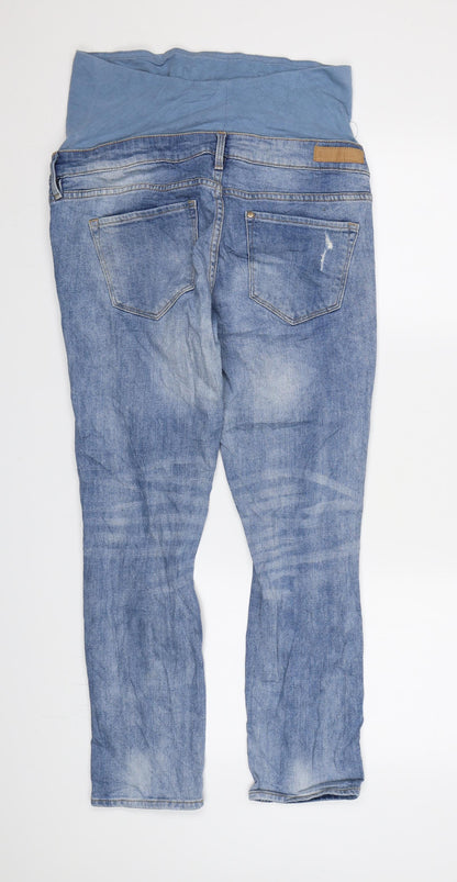&DENIM Womens Blue  Denim Straight Jeans Size 10 L26 in