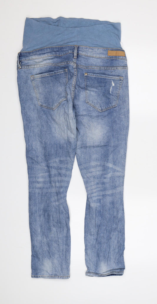 &DENIM Womens Blue  Denim Straight Jeans Size 10 L26 in