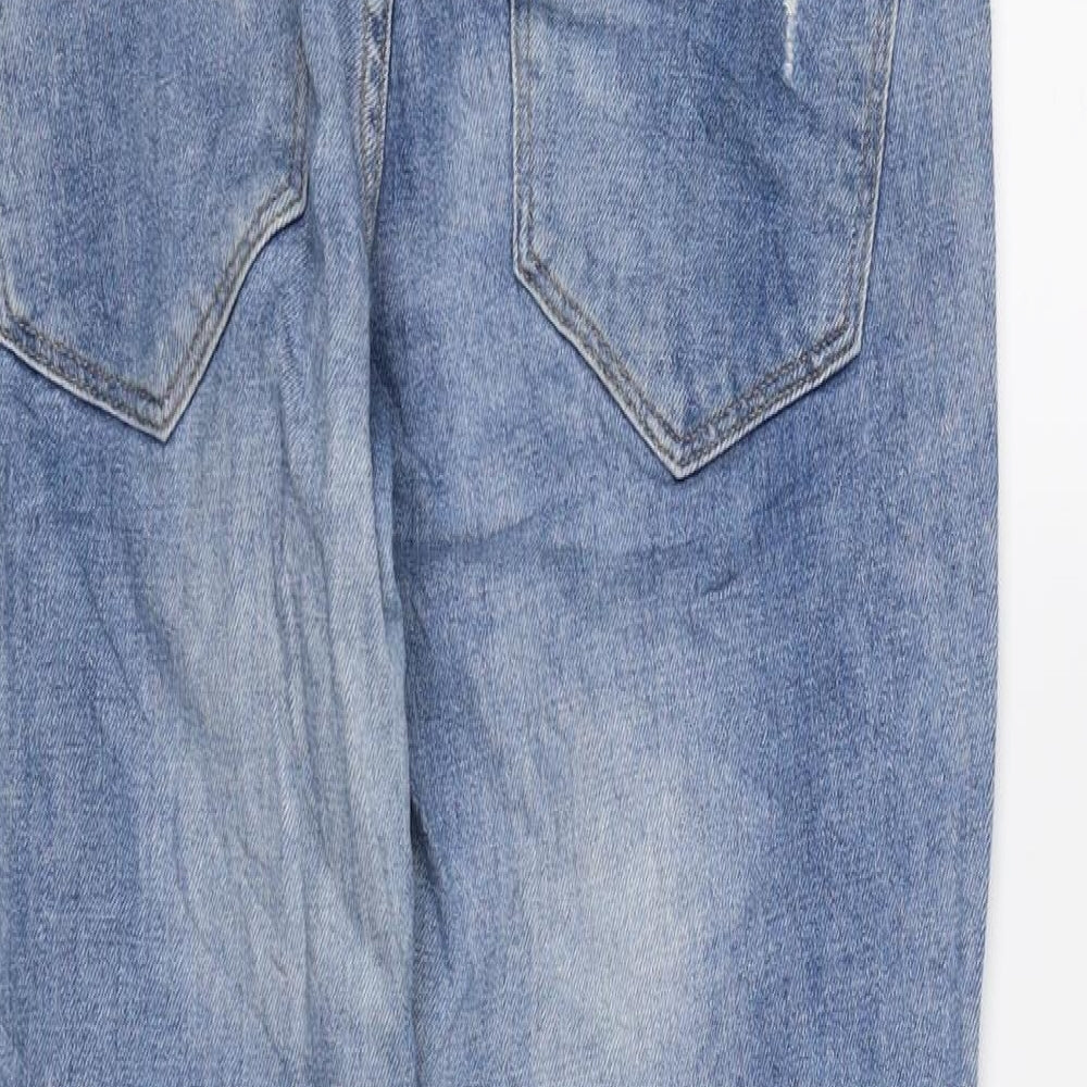 &DENIM Womens Blue  Denim Straight Jeans Size 10 L26 in