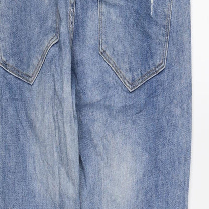 &DENIM Womens Blue  Denim Straight Jeans Size 10 L26 in
