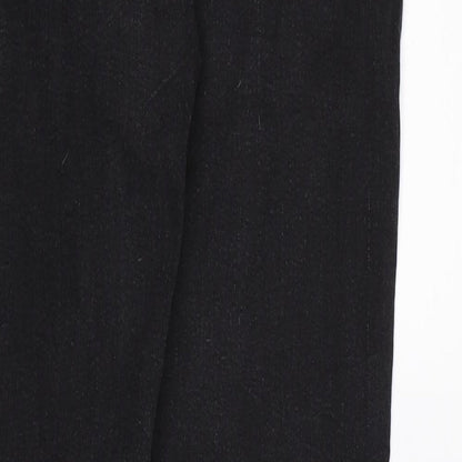JM Collection Womens Black  Denim Skinny Jeans Size 10 L26 in