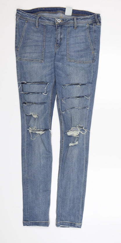 &DENIM Mens Blue  Denim  Jeans  L32 in - Ripped Jeans