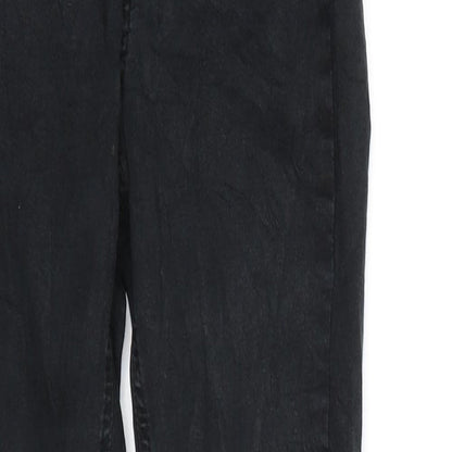 Womens UK Size S Ginatricot Regular Fit Skinny Black Jeans