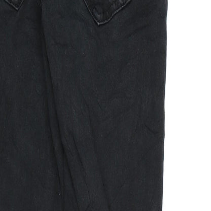 Womens UK Size S Ginatricot Regular Fit Skinny Black Jeans