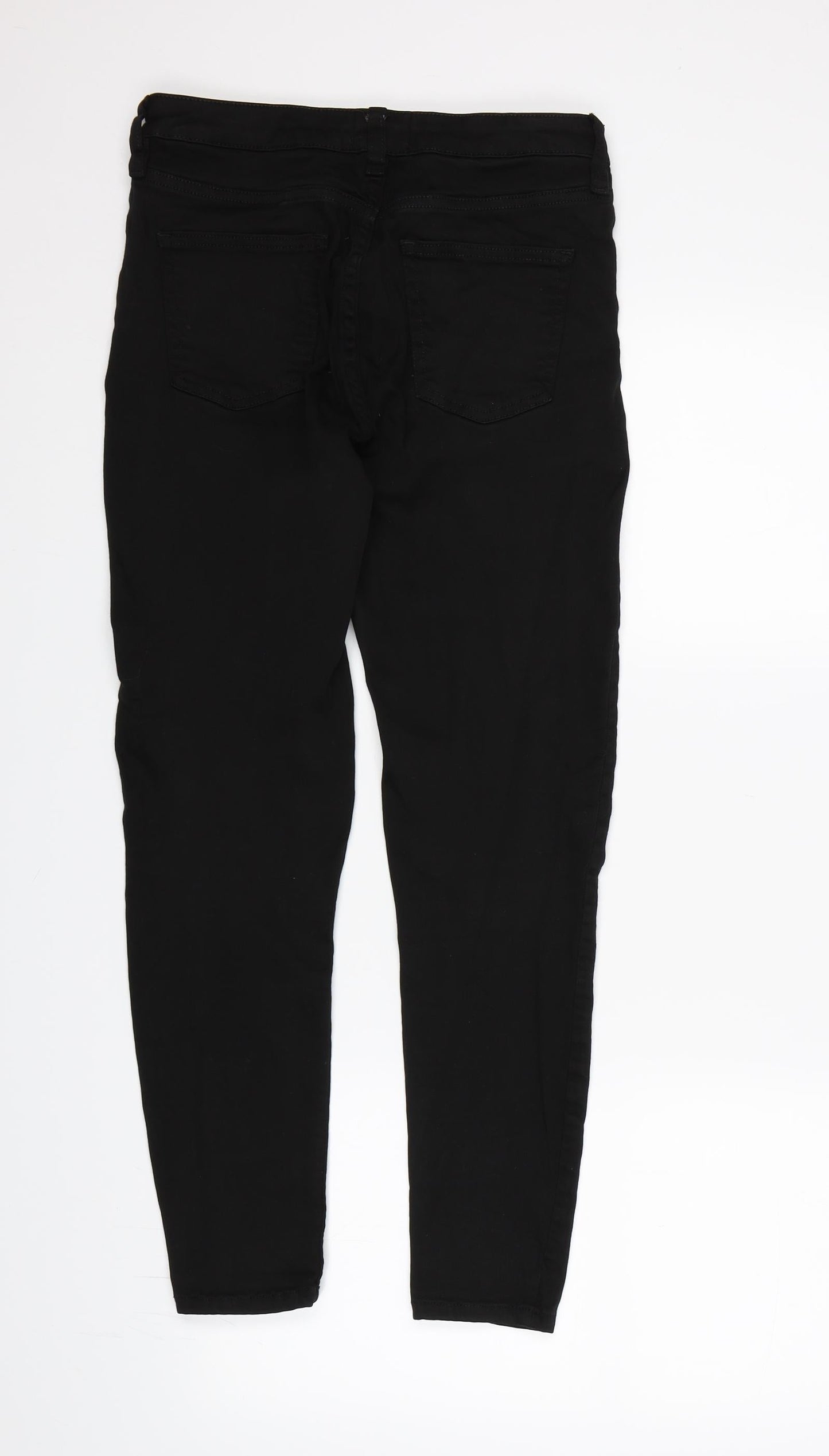 F&F Womens Black  Denim Skinny Jeans Size 10 L26 in