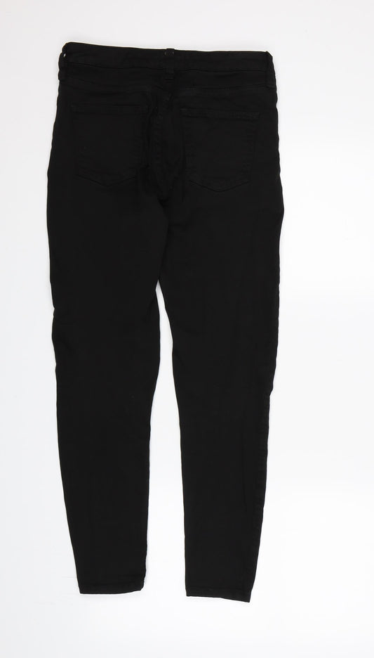 F&F Womens Black  Denim Skinny Jeans Size 10 L26 in