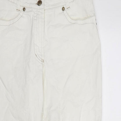 Gerry Weber Womens White   Cropped Trousers  L21 in