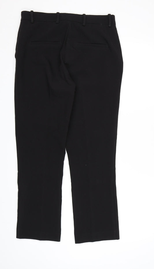 Womens UK Size 12 H&M Regular Fit Dress Pants Black Trousers