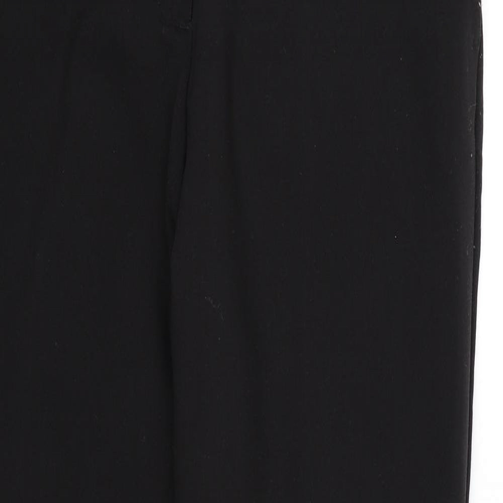 Womens UK Size 12 H&M Regular Fit Dress Pants Black Trousers