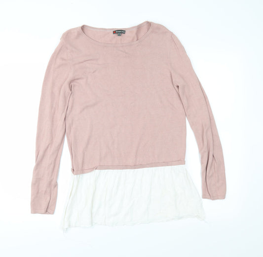 Street One Womens Pink  Knit Pullover Jumper Size 12