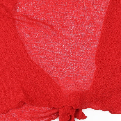 Roman Womens Red  Knit Cardigan Jumper Size L