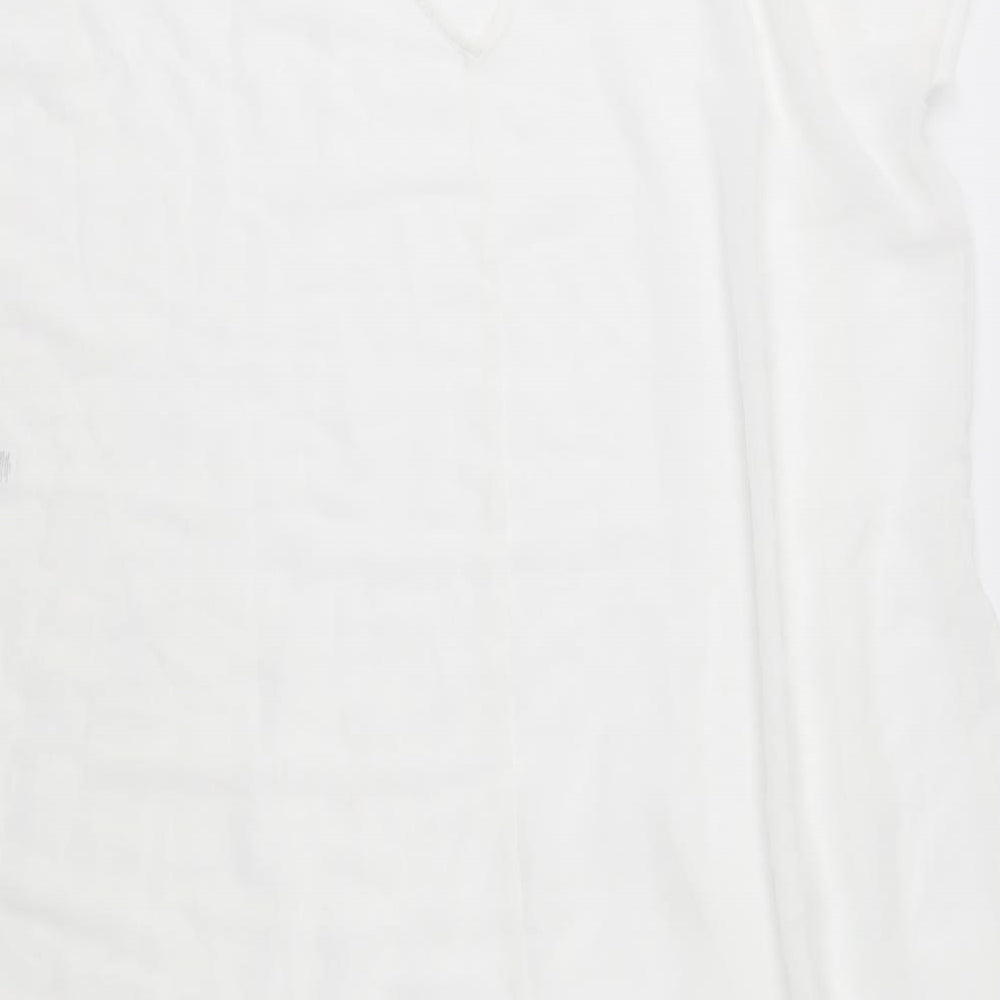 ASOS Womens White  Chiffon Tunic Blouse Size 10  - Swim