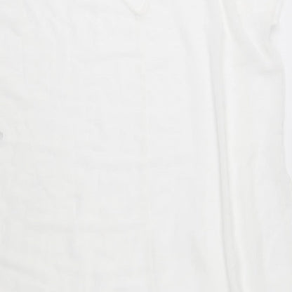 ASOS Womens White  Chiffon Tunic Blouse Size 10  - Swim