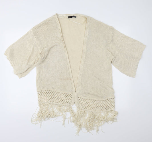 Atmosphere Womens Beige  Knit Cardigan Jumper Size S
