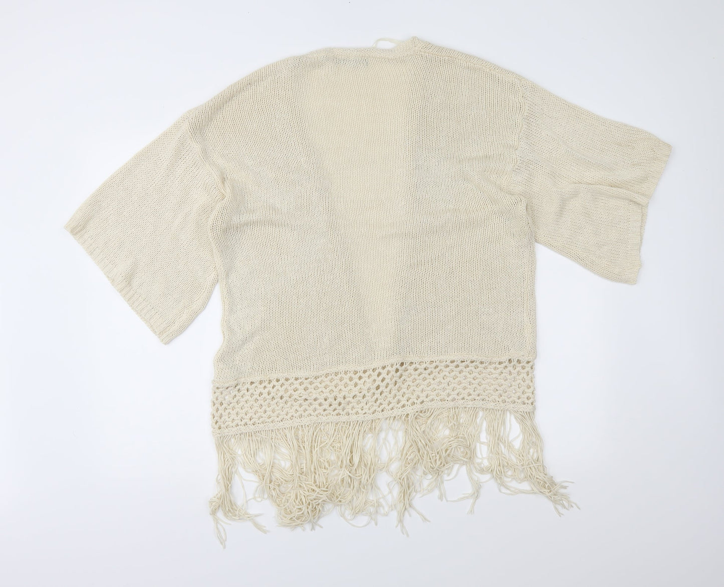 Atmosphere Womens Beige  Knit Cardigan Jumper Size S