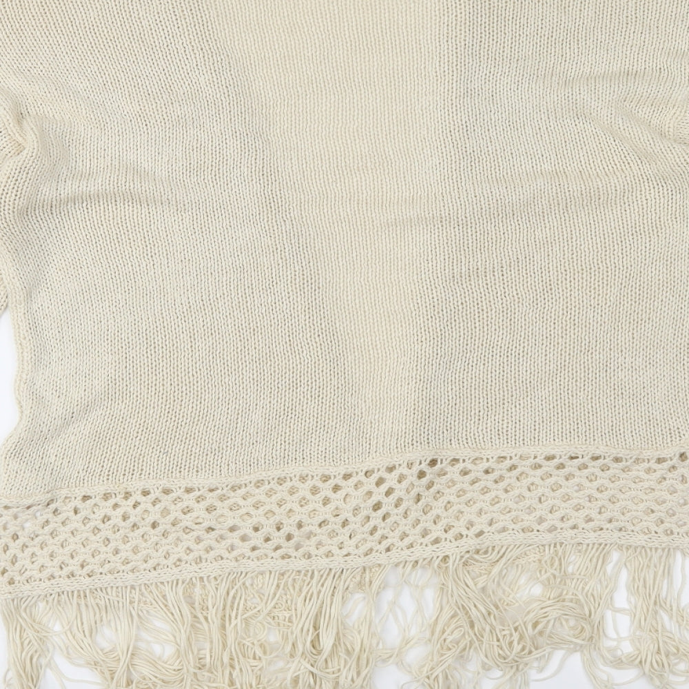Atmosphere Womens Beige  Knit Cardigan Jumper Size S
