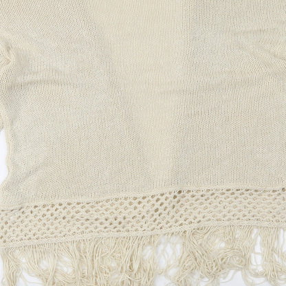 Atmosphere Womens Beige  Knit Cardigan Jumper Size S