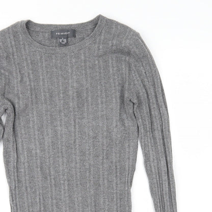 Primark Womens Grey  Knit Pullover Jumper Size S