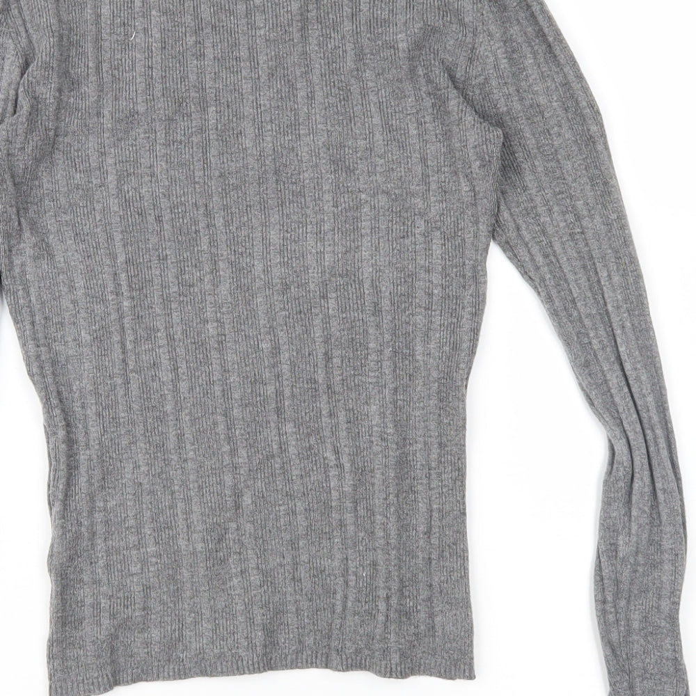 Primark Womens Grey  Knit Pullover Jumper Size S