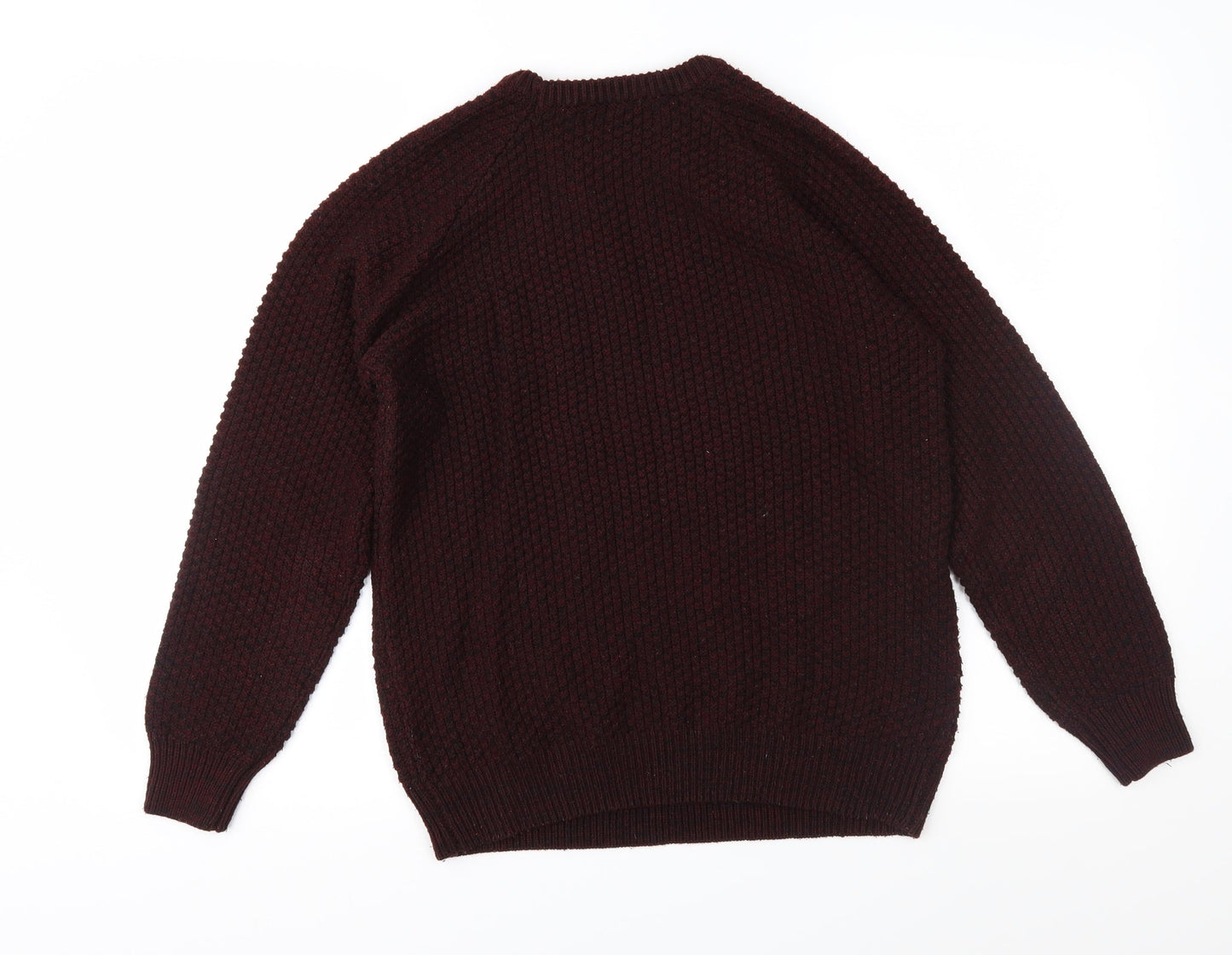 Cedar Wood State Mens Purple  Knit Pullover Jumper Size S