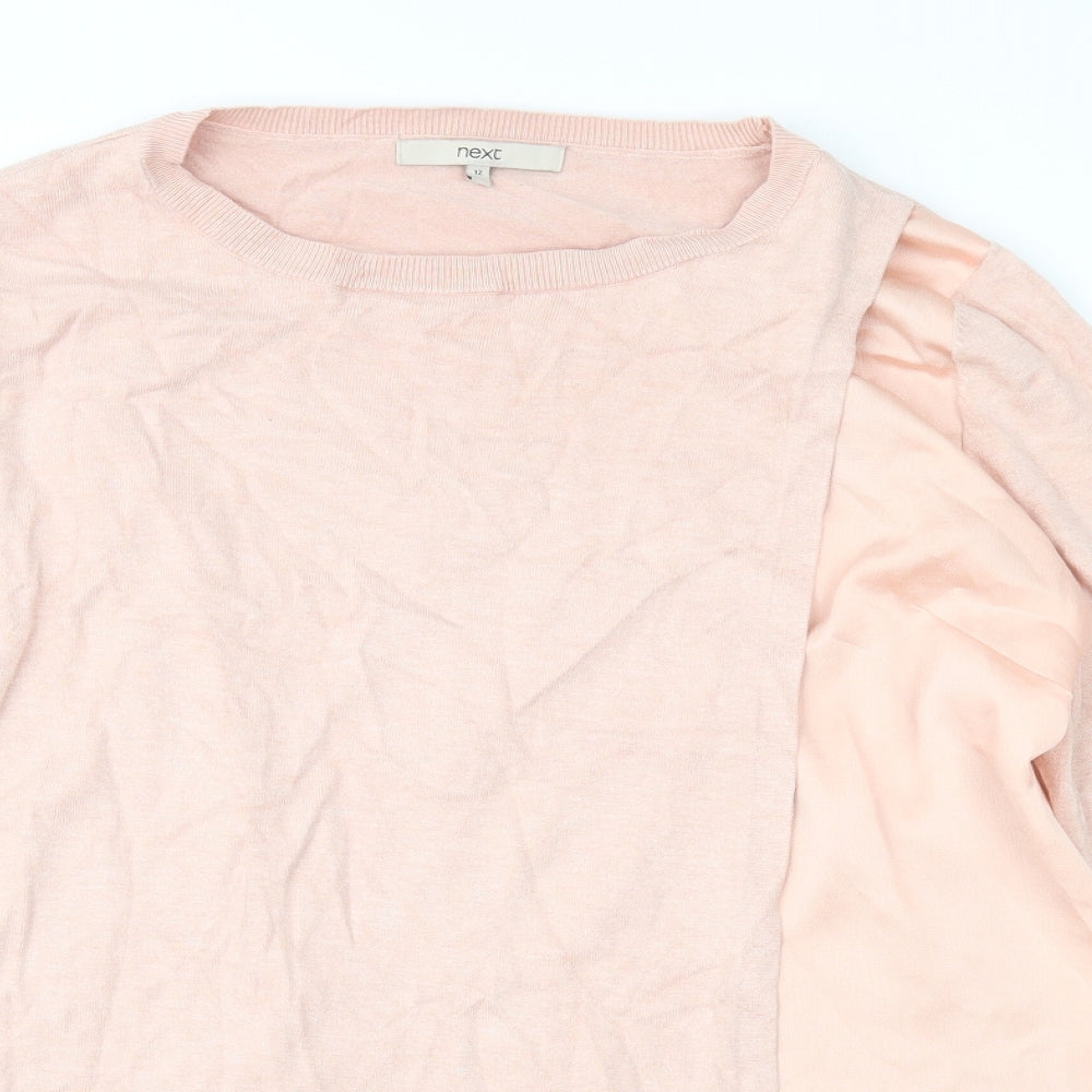 NEXT Womens Pink  Knit Pullover Jumper Size 12