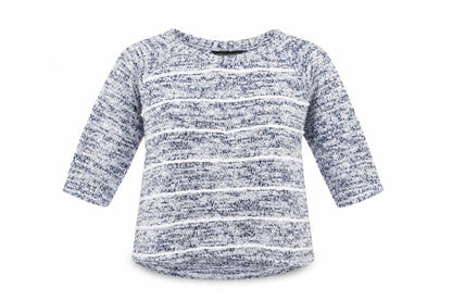 Dorothy Perkins Womens Blue Striped Knit Pullover Jumper Size 8