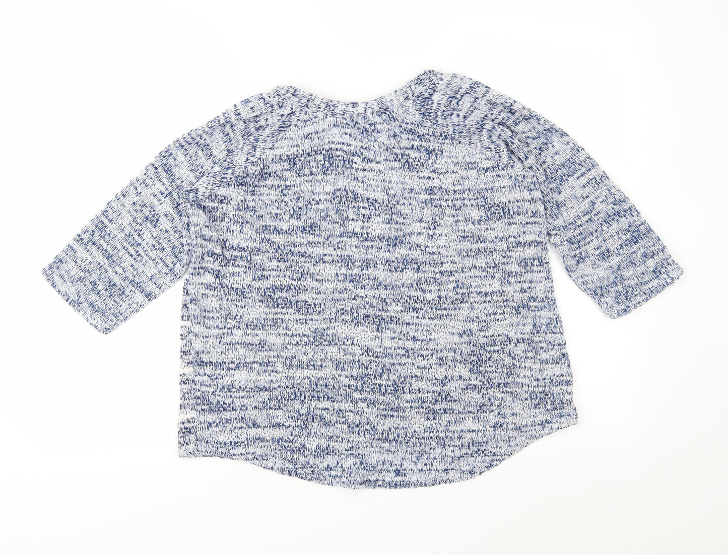 Dorothy Perkins Womens Blue Striped Knit Pullover Jumper Size 8