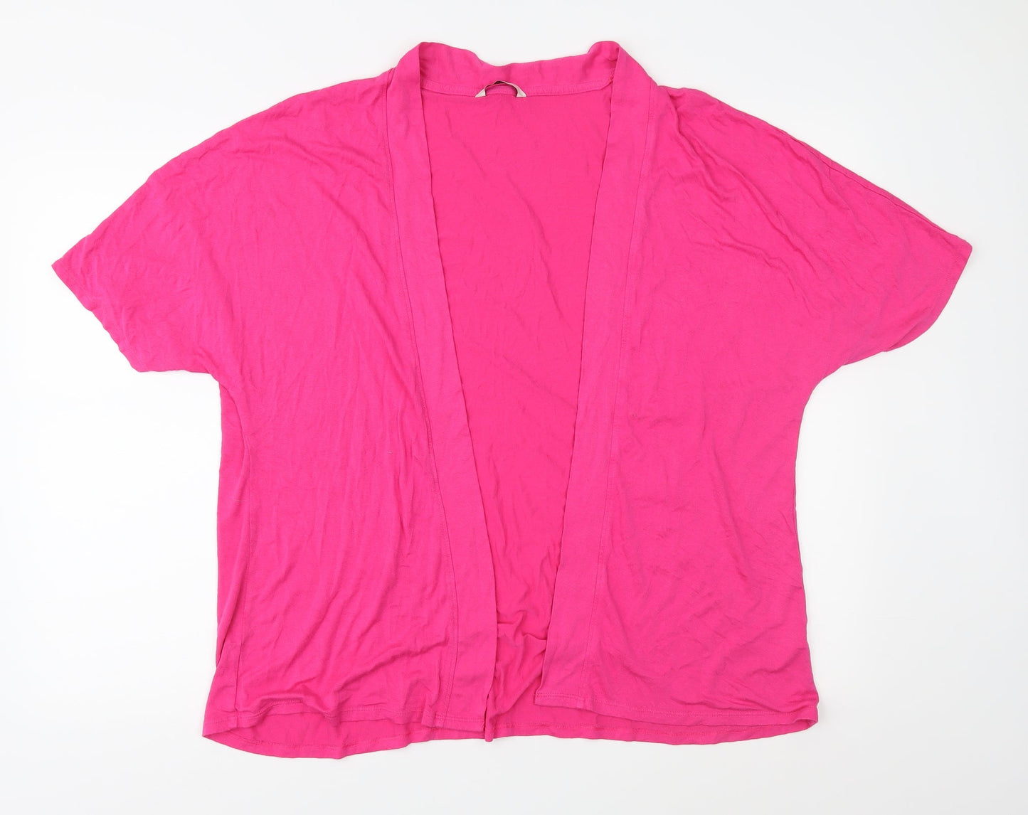 George Womens Pink  Jersey Basic Blouse Size XL