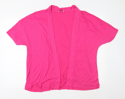 George Womens Pink  Jersey Basic Blouse Size XL