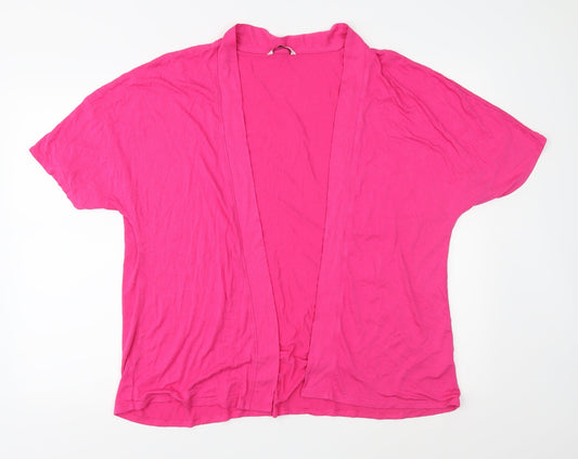 George Womens Pink  Jersey Basic Blouse Size XL