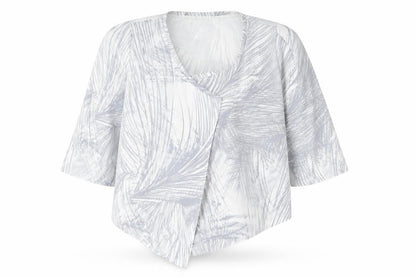 Marks & Spencer Womens Grey Geometric  Jacket  Size 10