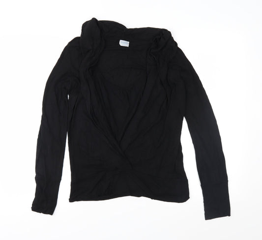 Womens UK Size 10 Oasis Black Basic Blouse