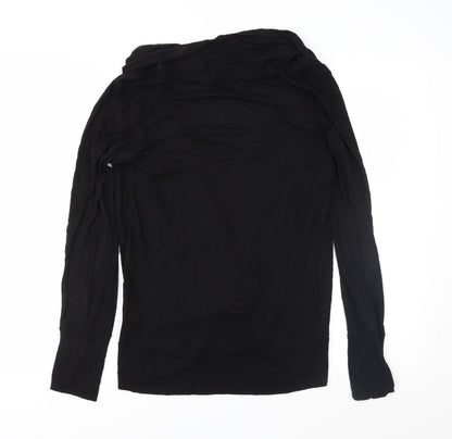 Womens UK Size 10 Oasis Black Basic Blouse