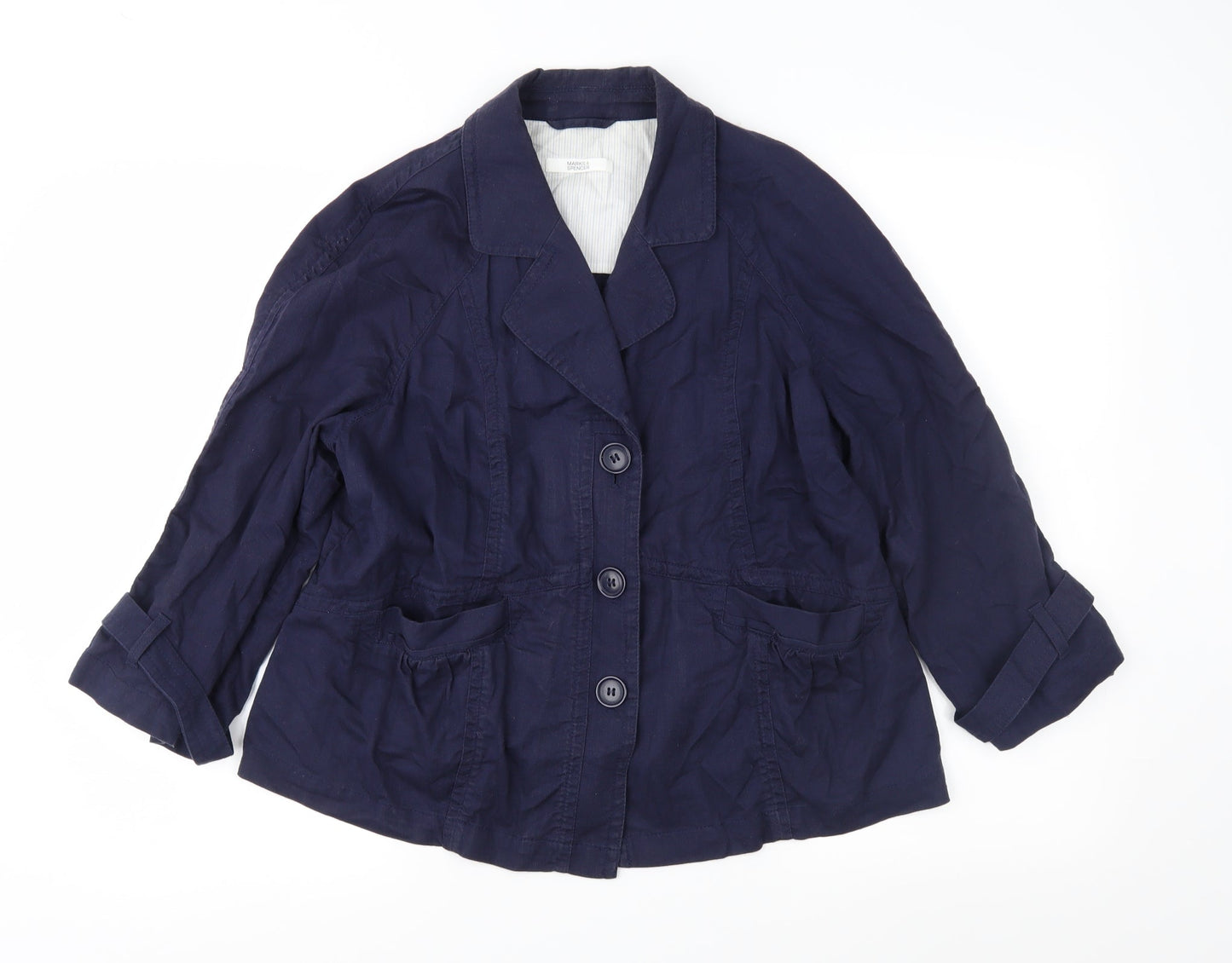 Womens UK Size 14 Marks and Spencer Blue Jacket