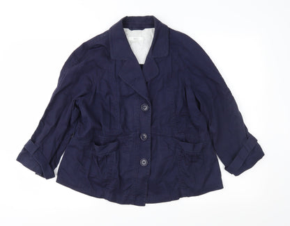 Womens UK Size 14 Marks and Spencer Blue Jacket