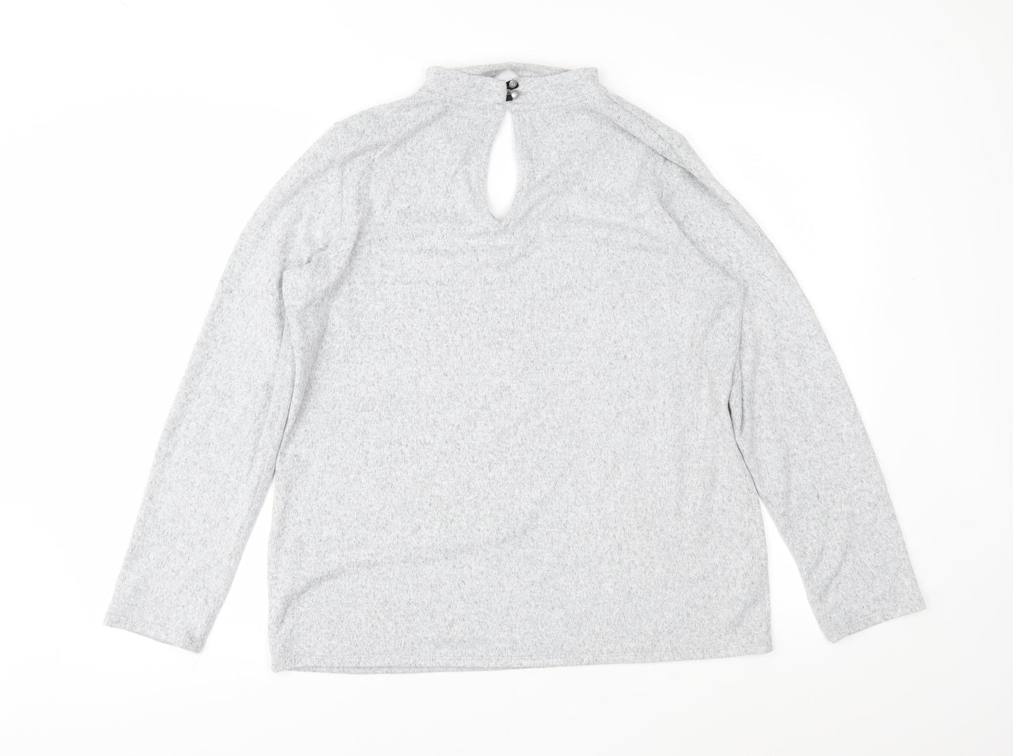 F&F Womens Grey  Knit Pullover Jumper Size 14