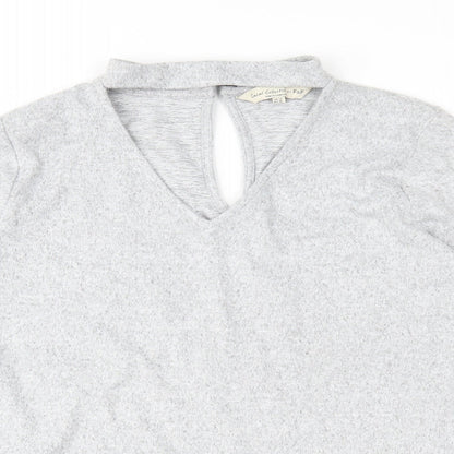 F&F Womens Grey  Knit Pullover Jumper Size 14