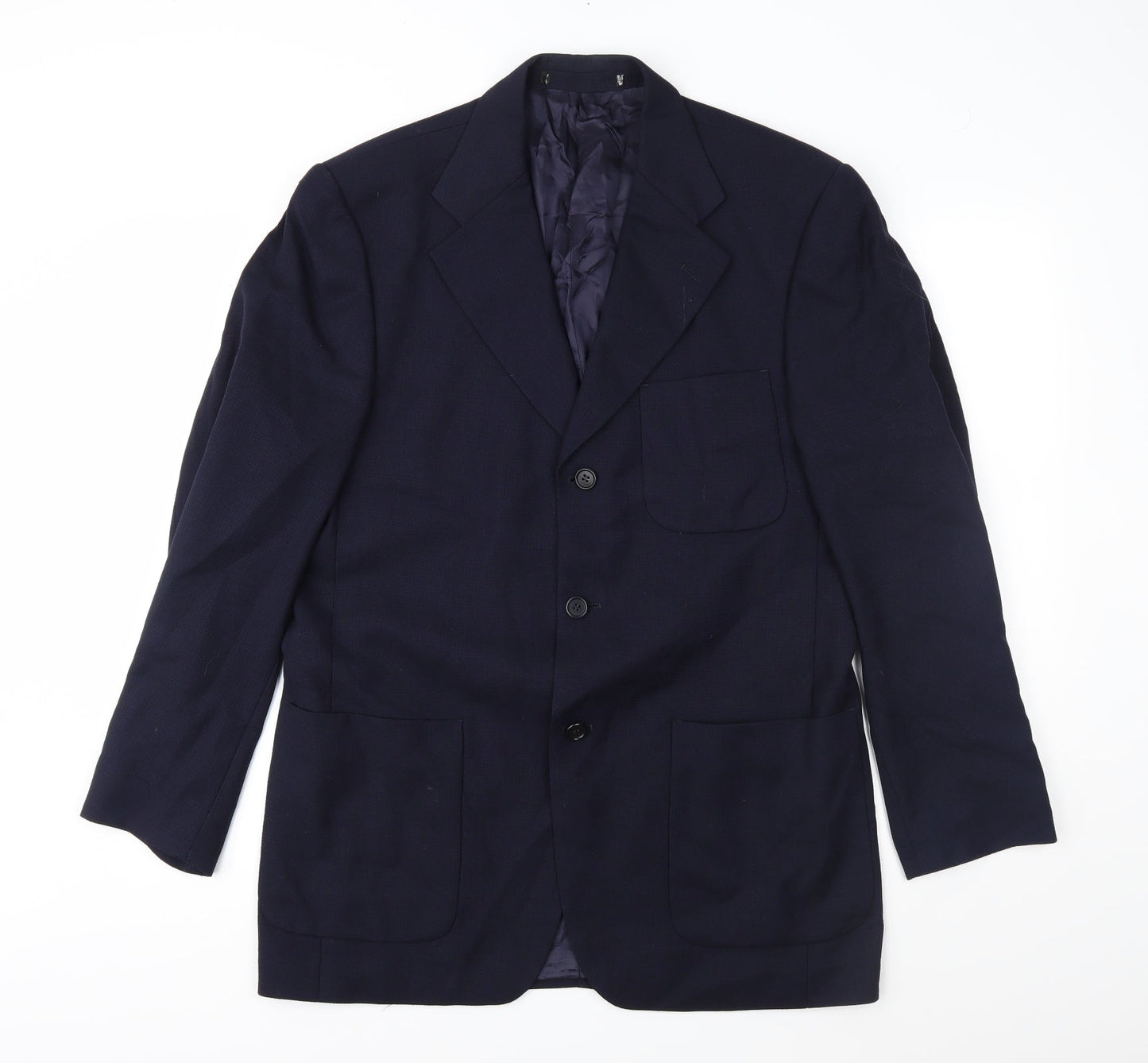 Mens UK Size 40 Preworn Regular Blue Suit Jacket