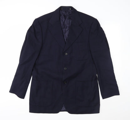 Mens UK Size 40 Preworn Regular Blue Suit Jacket