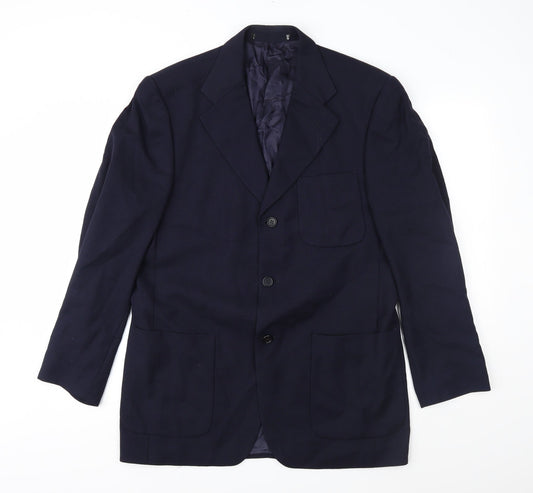 Mens UK Size 40 Preworn Regular Blue Suit Jacket