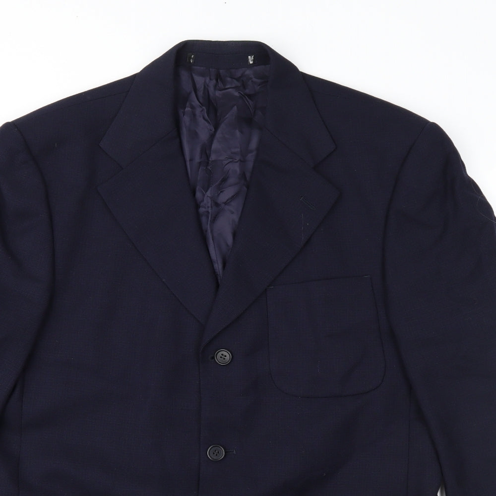 Mens UK Size 40 Preworn Regular Blue Suit Jacket