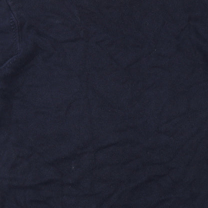 Easy Mens Blue  Knit Pullover Jumper Size M