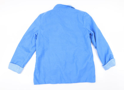 Anne De Lancay Womens Blue   Jacket  Size M