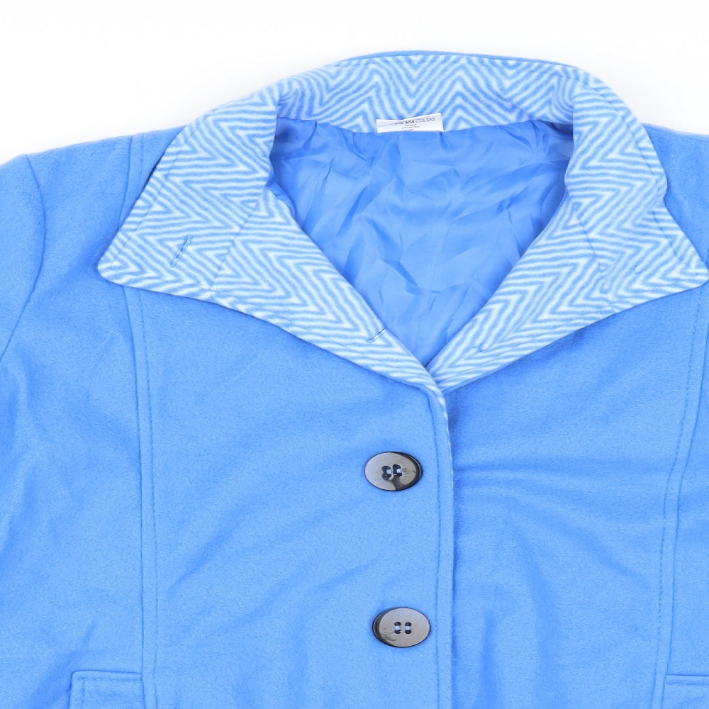 Anne De Lancay Womens Blue   Jacket  Size M