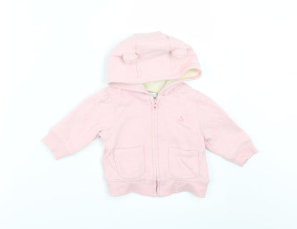 Gap Girls Pink   Jacket  Size 3-6 Months  - Ears Hood