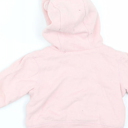 Gap Girls Pink   Jacket  Size 3-6 Months  - Ears Hood