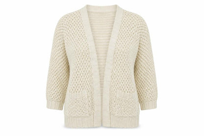 Oasis Womens Ivory   Cardigan Jumper Size M