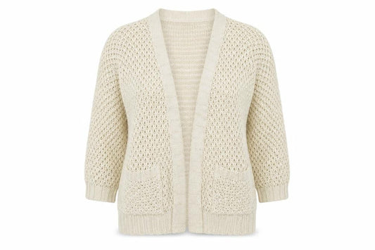 Oasis Womens Ivory   Cardigan Jumper Size M