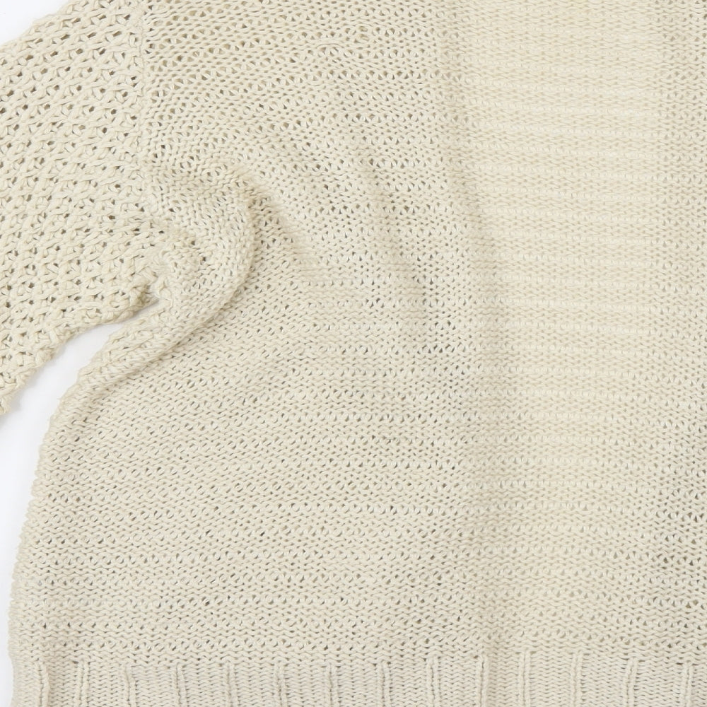 Oasis Womens Ivory   Cardigan Jumper Size M